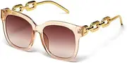 [HCPIHF] Retro Square Sunglasses Women Men Sun Glasses Vintage UV400 Outdoor Shades