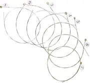 BESTonZON Lyre Harp Accessories 7 String Metal Harp Strings for Easy Replacement