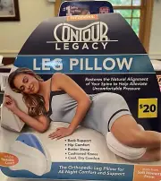 Contour Legacy Leg Pillow. Orthopedic Leg Pillow For All Night Support.