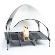 Pawz Canopy Trampoline Dog Bed Grey
