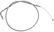 Barnett Idle Cable w/CC +10 Stainless Braided #102-30-41002-10 Harley Davidson