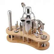 15Pcs Cocktail Shaker Set Mixer Martini Spirits Maker Bar Strainer Bartender Kit