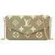 Louis Vuitton LV M82480 Félicie Pochette 經典花紋牛皮斜背鍊包.卡其綠