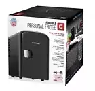 Chefman 4L Electric Mini Fridge With Warming Function, Black Personal Portable