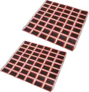 Emergency Bike Tire Repair Kit 48 Patches for Inflatable Tube Repair Adaptable for Road Mountain Bikes Cycle Accessories