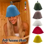 Wool Felt Sauna Hat Head Protective Hats for Men Women Bath House Gift