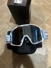 Palace x Oakley Line Miner L Goggles - Cloud - Prizm Snow Sapphire Iridium FW24