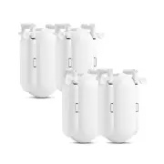 4-Pack Curtain Combo White I Rail