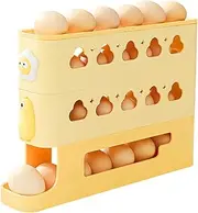 Rproonay Egg Holder For Fridge, Reusable Multi-tier Egg Tray With Slide-out Drawers, Space-saving Design For Kitchen Shelf, Perfect For Home Baking, Farm-fresh Storage