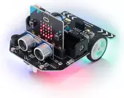 Freenove Micro:Rover Kit for BBC Micro:Bit (V2 Included), Obstacle Avoidance, Li