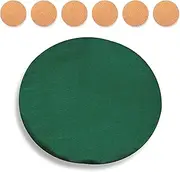 Katai Poker Table Cover - Green Felt Casino Style for Game Night, Poker, Mahjong, Board Games, Round Table Top, 36-48 Inch, Noise Reducing, Slip Prevention, Smooth Fabric, Includes 6 Cork Coasters
