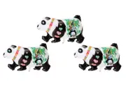 3x Foil Balloon Panda Bear Balloon Helium Balloon Kid's Birthday Running