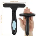 2Pcs Carpet Rake with Handle 2 Row Tooth Handheld Rug Brush Ergonomic Cawec