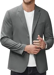 [COOFANDY] Men's Casual Lightweight Blazer Jackets Two Button Summer Slim Fit Sports Coat