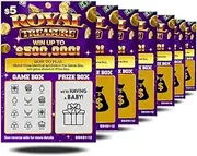 7 Pack - Pregnancy Announcement Lottery Scratch Off Tickets | 4x6 Authentic Looking | Pregnancy Scratch Off Great for Baby Announcements, Pregnancy Announcement to Grandparents Future Dad or Friends!