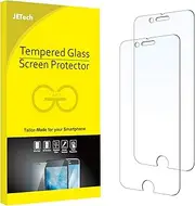 JETech Screen Protector for iPhone 8 Plus and iPhone 7 Plus 5.5-Inch, Tempered Glass Film, 2-Pack