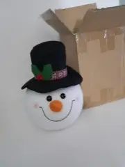 Foam Snowman Head With Hat For Crafts 11" Tall 8" Wide Decor NWB
