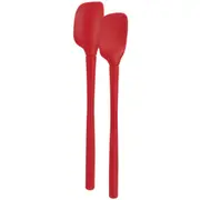 2pc Tovolo Flex-Core All Silicone Nylon Mini Spatula/Spoonula Set Cayenne