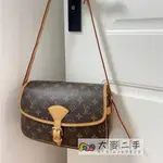 LV 路易威登 MONOGRAM VINTAGE 經典老花 馬鞍包 斜背包 單肩包 石頭包 M42250