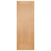 Edwardian 72cm Internal 3 Panel Door, Raw