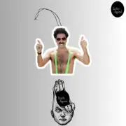 Borat Thumbs Up Car Air Freshener Cherry Fragrance
