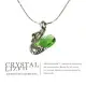 新光飾品-綠色心情天鵝水晶項鏈