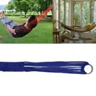 9 Strand Nylon Rope Hammock Portable Camping Leisure Mesh Hammock (Blue)