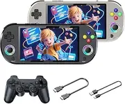 M22 Pro Retro Handheld Game Console with Video Game Controller, 5 Inch Display Portable Mini Gaming Console with 3D Games, 30+ Emulators, 3000mAh, 16 Million Color RGB Joystick Lighting (128g-Black)
