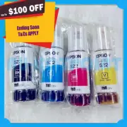 EPSON Genuine EcoTank 522 B/C/M/Y Ink Refill Bottle 65ml ET-1810 ET-2720 ET-4700