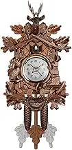 xinyee Cuckoo Wall Clock Bird Wood Hanging Decorations for Home Cafe Restaurant Art Vintage Chic Swing Living Room Style 1