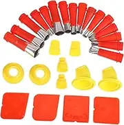 1 Set Glue Sealant Caulk Removal Tool Sealant Tip Mixing Tools for Resin Caulk Nozzle Large Glue Sticks Caulking Tools Glue Sticks for Painting Accessories Stainless Steel