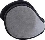 [HIIALIUR] Unisex Earmuffs Winter Warm Behind Head Winter Accessories Classic Foldable Skiing Warmers Fleece Ear Running for Cycling