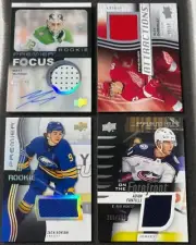 Upper Deck 2023-24 Premier lot of 4! Jersey, Patch, and Auto