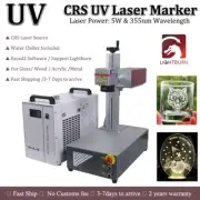 CRS 5W UV Fiber Laser Marking Engraving Etching Machine Water Cooled For Glass
