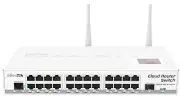 MikroTik 24 Port Rack Mountable Ethernet Router Switch - CRS125-24G-1S-2HnD-IN