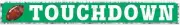 Metallic Touchdown Fringe Banner Party Accessory (1 count) (1/Pkg)