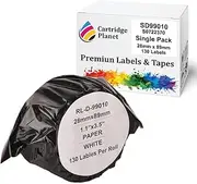 Cartridge Planet Compatible Address Label Roll for Dymo SD99010 S0722370 28mm x 89mm 130 Labels for Dymo LabelWriter 450 450 Turbo 450 Twin Turbo 450 Duo 4XL SE450 310 320 330 400 SE300 Wireless
