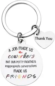 [Kilener] Coworker Friend Keychain Gifts for Women Farewell Going Away Gifts for Coworkers Friendship Gifts for Women Friends Colleague Appreciation Thank You Gifts for Coworkers Funny Keychains