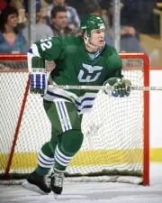 Torrie Robertson of the Hartford Whalers 1980s Ice Hockey OLD PHOTO