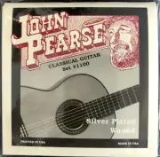 John Pearse CLASSICAL GUITAR STRINGS Standard Tension Silver Plated Wound #1100