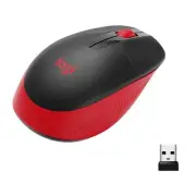 Logitech M190 Wireless Mouse Full Size Comfort Curve Design 1000Dpi Red