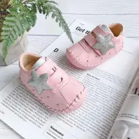 在飛比找momo購物網優惠-【Swan 天鵝】璀璨星星小童寶寶鞋學步鞋1605-粉(16