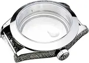 1pcs 36/41mm Oyster Perpetual Logbook Stainless Steel Transparent Case sapphire glass Suitable for NH35/36/38 Movemen