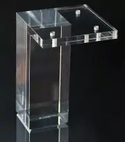 Acrylic Lucite Furniture Legs for Sofa, Cabinet, ET Center Vanity, Large 5"H 4pc