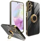 Funda Case Cober Carcasa Protector Oro-Negro Mujer Para Samsung Galaxy A35 5G