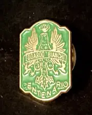 1985 Vintage Bianchi Bicycles Centenario Lapel Pin - In Original. Package