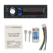 Single 1 Din Stereo Car MP3 Player Radio Bluetooth Multimedia FM AUX Hands-Free