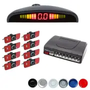 8Pcs Car Reverse Backup Parking Sensor Flat Radar Detector System LED Monitor (for: Fiat)