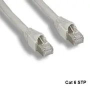 Kentek Gray 100ft Cat6 STP Cable Shielded 24AWG 550MHz Router Network Internet