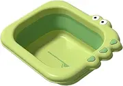 ERINGOGO Foldable Wash Basin Baby Sops Green Safe for Baby Collapsible Wash Basin Multifunctional